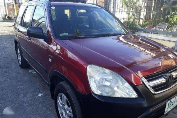 Honda CRV Manual 2002 Red SUV For Sale 