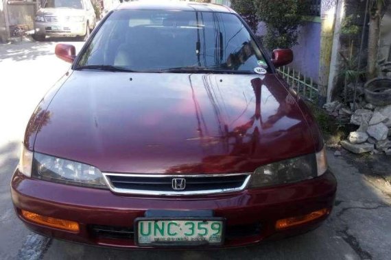 Honda Accord 1997 Manual Red Sedan For Sale 
