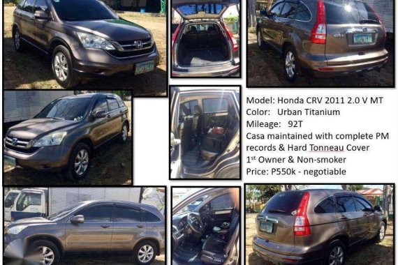 Honda CRV 2011 2.0 V MT Brown For Sale 