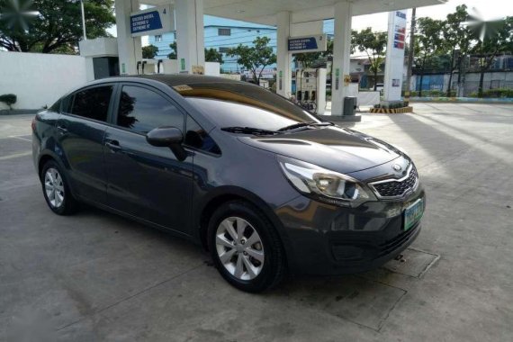 Kia Rio 2013 EX Manual Gray Sedan For Sale 