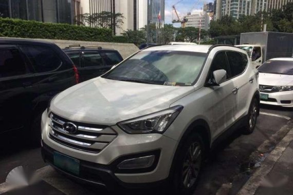 2013 Hyundai Santa Fe Manual White For Sale 