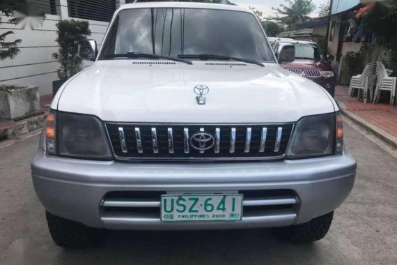 1998 Toyota Land Cruiser Prado 4x4 AT White For Sale 