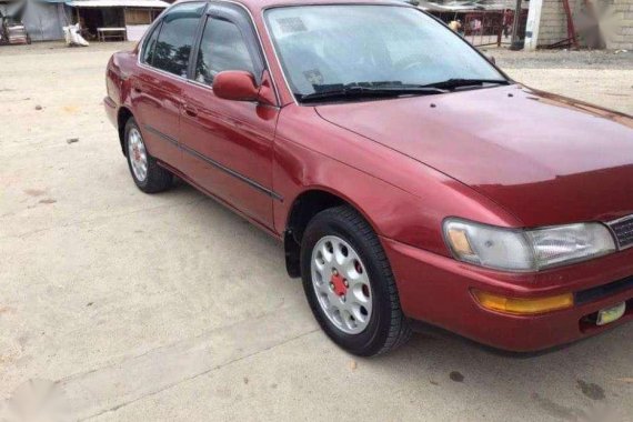 Toyota Corolla Gli 1993 MT Red Sedan For Sale 