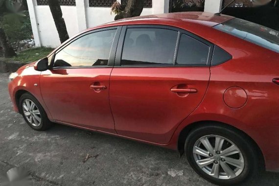 Toyota Vios1.3 E 2015 AT Red Sedan For Sale 