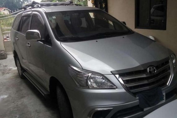 Toyota Innova J 2014 Diesel Silver SUV For Sale 