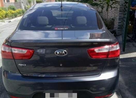 KIA RIO Manual Gas 1400cc 2014 Gray For Sale 