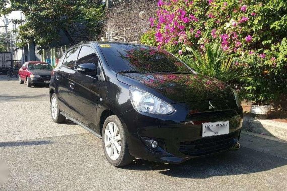 2015 Mitsubishi Mirage GLS AT Black Hb For Sale 