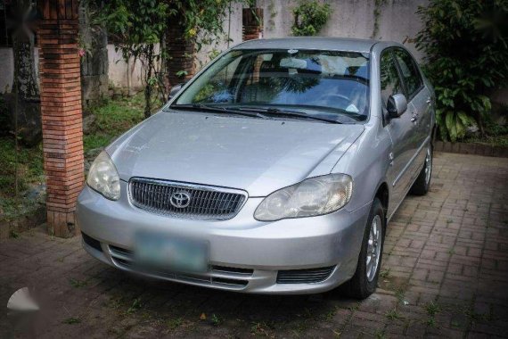 2003 Altis Toyota Corolla E 1.6 Silver Manual Gas