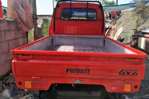 Suzuki Multicab Pick-up 4x4 2007 MT Red For Sale 