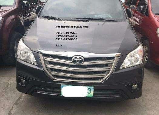 2013 Toyota Innova V Automatic Gray SUV For Sale 