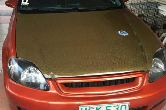 Honda Civic Manual B16 1997 Orange For Sale 