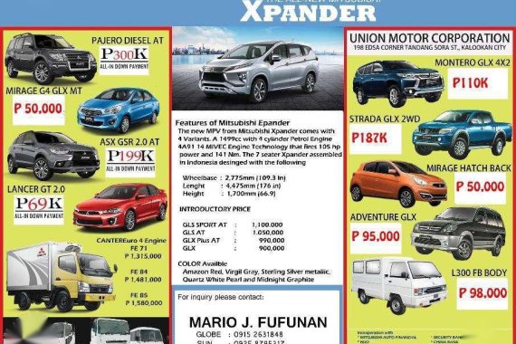 For sale Mitsubishi Adventure of Mitsubishi Montero Mirage G4 2018