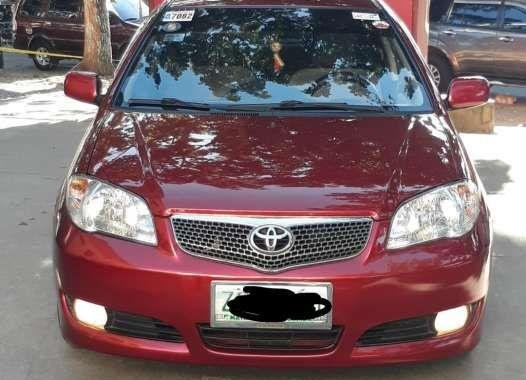 Toyota Vios E 2007 Model Red Sedan For Sale 