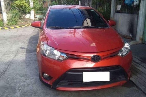 AT Toyota Vios E 2015 Orange Grab registered for sale