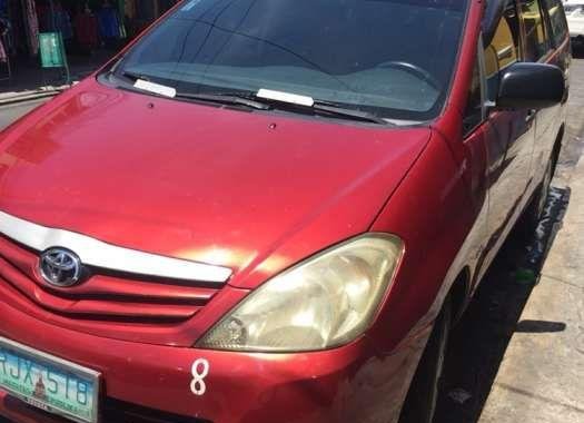 Toyota Innova J 2010 Diesel 2.5 D4D Red For Sale 