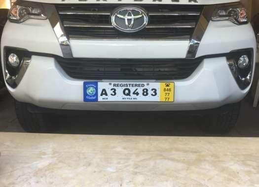 2018 Toyota Fortuner G 4x2 for sale