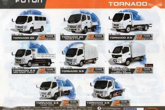 Trucks for sale 2018 Foton Tornado brand new