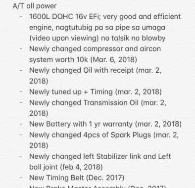 Mazda 323 Familia 97mdl Rayban for sale