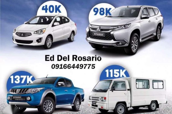 Mitsubishi Mirage L300 Montero Strada Low DP 2018 for sale