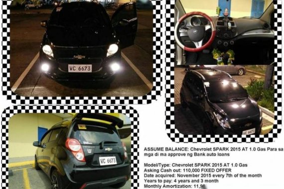 Chevrolet SPARK 2015 AT 1.0 Gas (Assume balance)