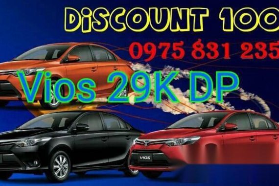 2017 VIOS E MT 768,000 29K Dp all in promo