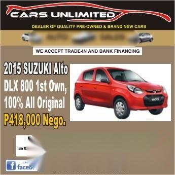 2015 SUZUKI Alto DLX 800 FOR SALE 