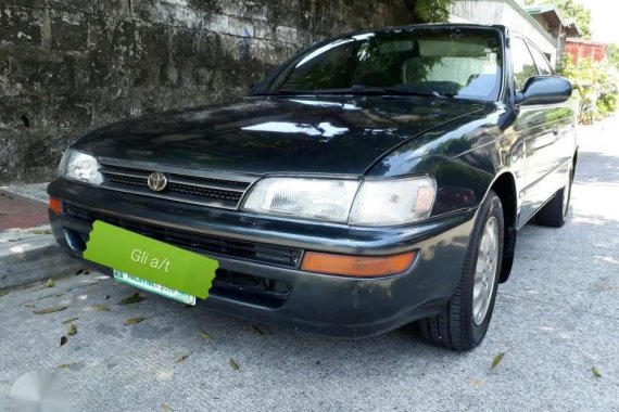 1995 Toyota Corolla Gli Matic Green Sedan For Sale 