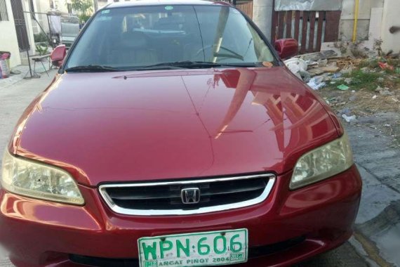 Honda Accord 2001 AT Red Sedan For Sale 