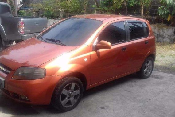 2007 Chevrolet Aveo orange for sale
