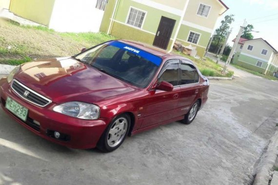 Honda Civic Vtec 1999 Red Sedan For Sale 