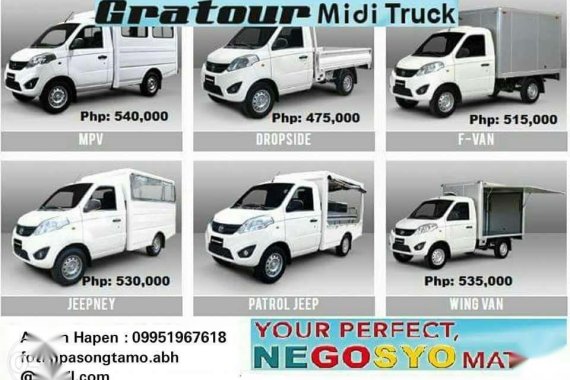 2018 FOTON Gratour Midi Trucks FOR SALE