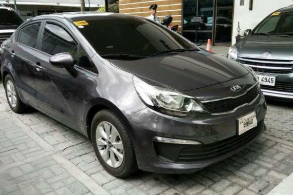 Kia Rio Ex 2016 Gray Sedan FOR SALE