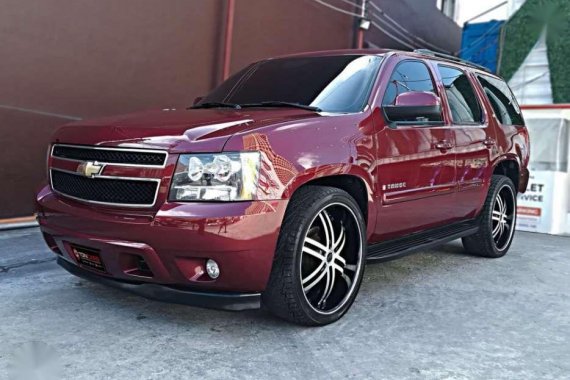 2008 Chevrolet Tahoe AT Red SUV For Sale 
