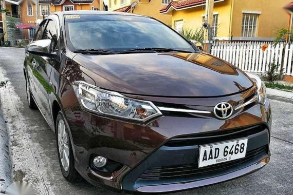 Toyota Vios 1.3 E 2016 Brown Sedan For Sale 