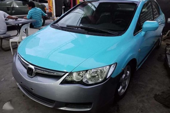 Honda Civic 1.8v 2007 Blue Sedan For Sale 