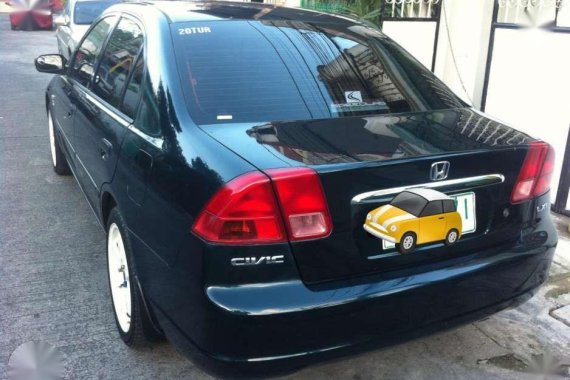 2001 Honda Civic Lxi MT Green Sedan For Sale 