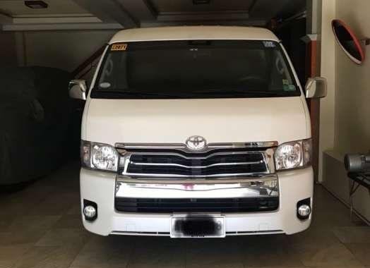 Toyota Super Grandia 2015 Monotone White Pearl FOR SALE