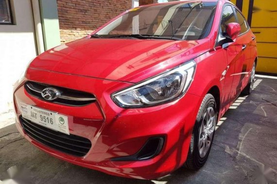 2018 HYUNDAI ACCENT 1.4L AT Red For Sale 