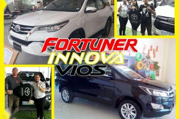 ALLin Toyota models: Fortuner 2018 Innova Vios Wigo Avanza Hiace Altis for sale