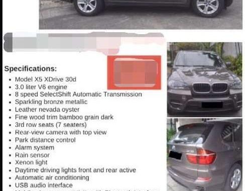 BMW X5 2011 model for sale 