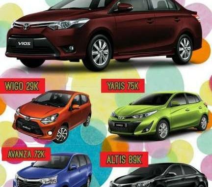 Toyota all in promo deals. Lowest DP! Apply now!!! Hurry!!!