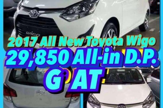 2018 Toyota Wigo G AT Super low downpayment promo for sale