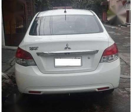Mitsubishi Mirage 2015 manual white negotiable for sale