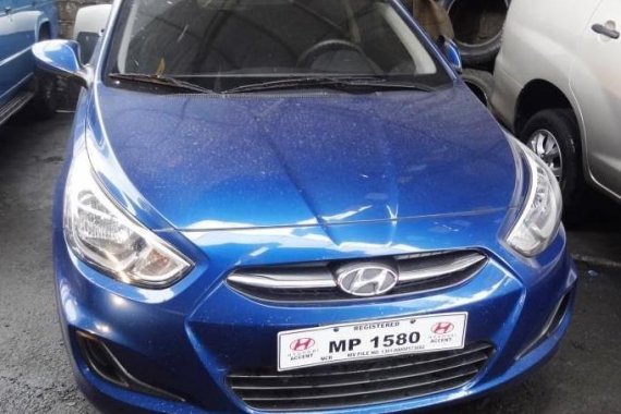 Hyundai Accent 2015 Gasoline Automatic Blue