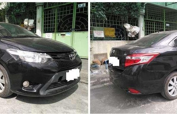 Toyota Vios E 2015 Black MT sedan for sale