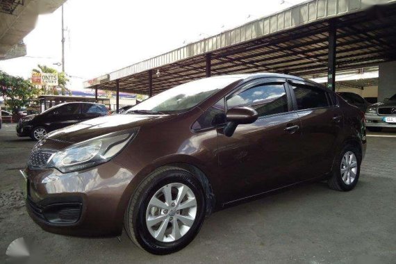 2013 Kia Rio Sedan Automatic Brown For Sale 