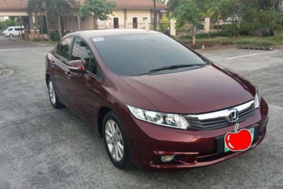 2012 Honda Civic 1.8 Automatic Red For Sale 