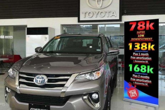 Brand New Toyota Fortuner G Diesel Automatic 2018 Low Down Promo