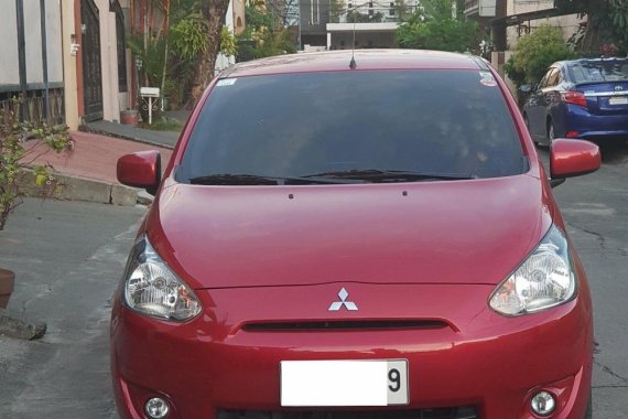 Mitsubishi Mirage 2014 Gasoline Automatic Red