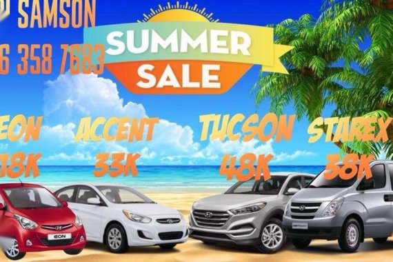 Hyundai LOW down PROMO 2018 FOR SALE 